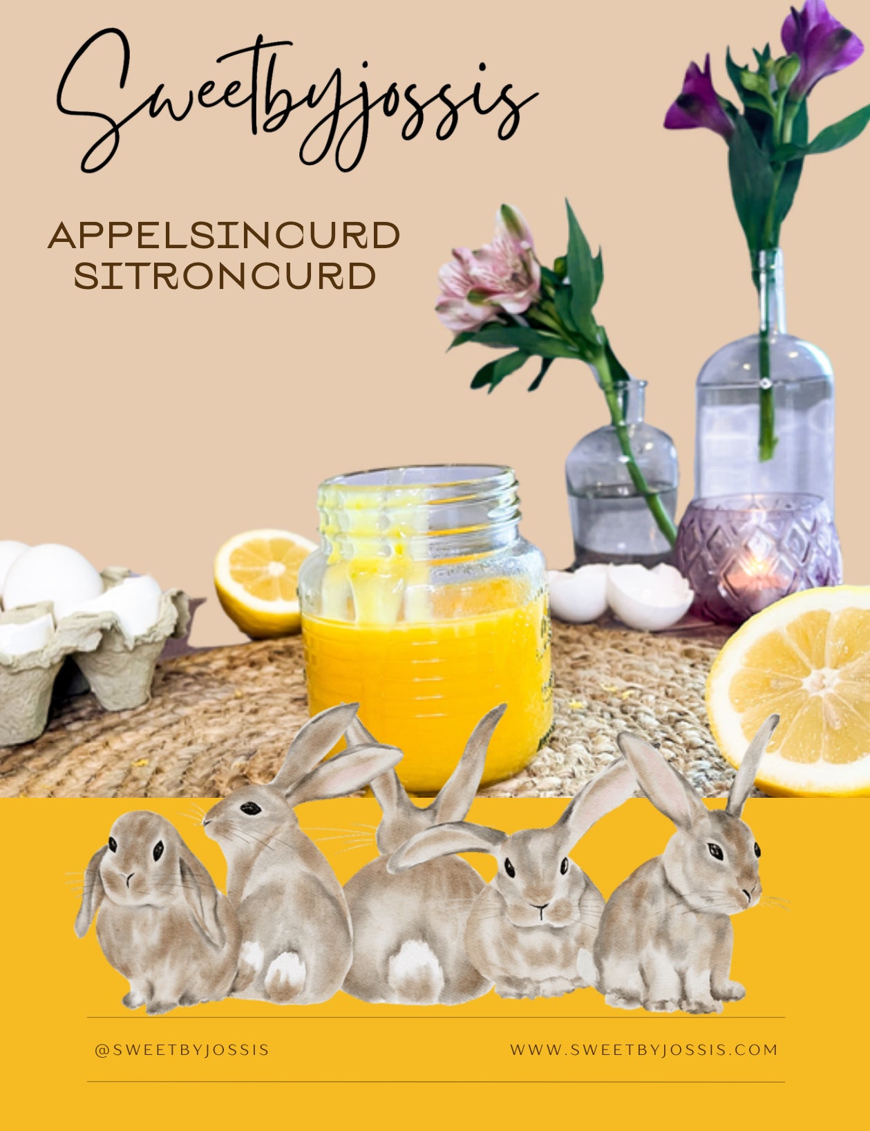 Appelsin- & sitroncurd oppskrift