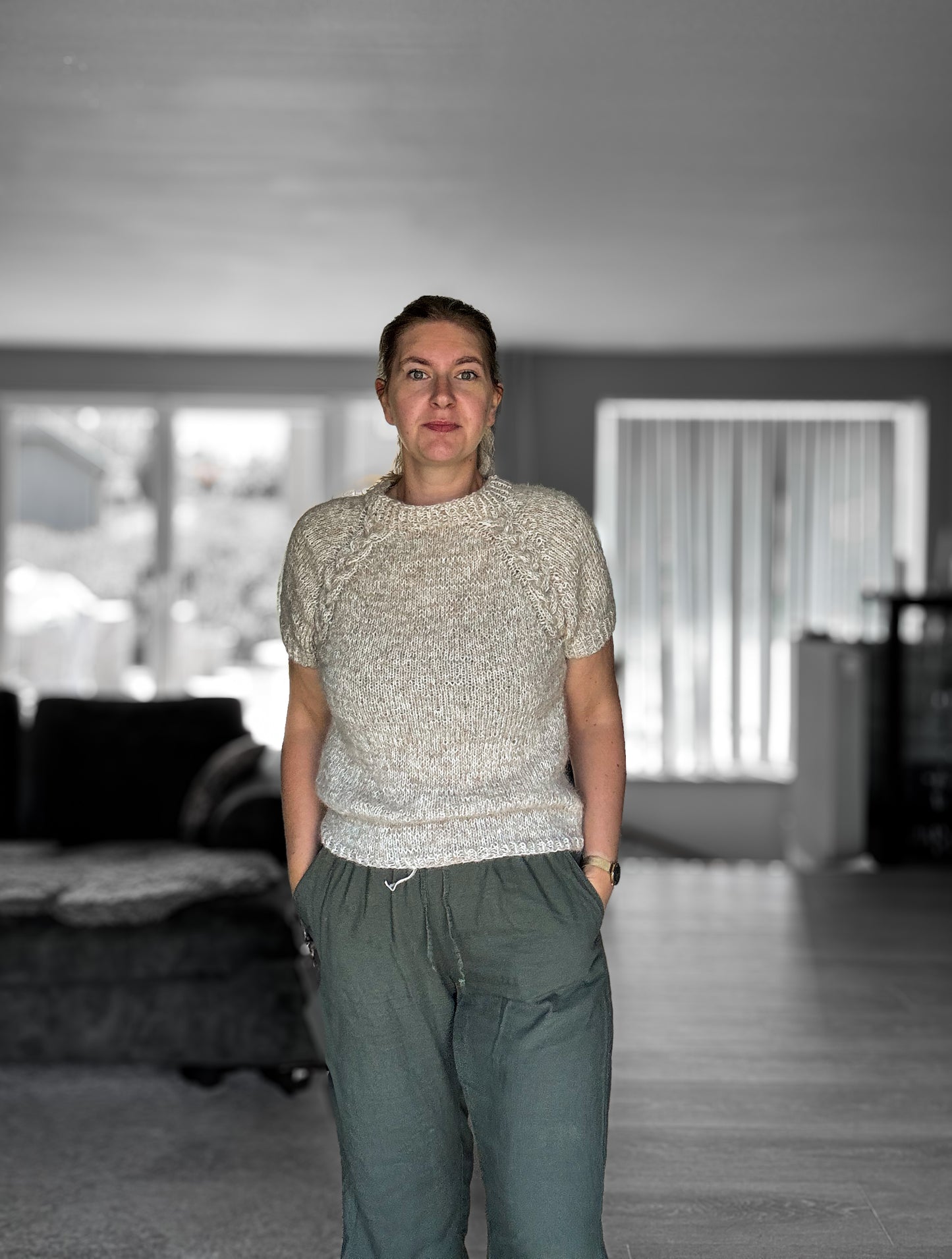 Kardemomme T-skjorte strikkeoppskrift